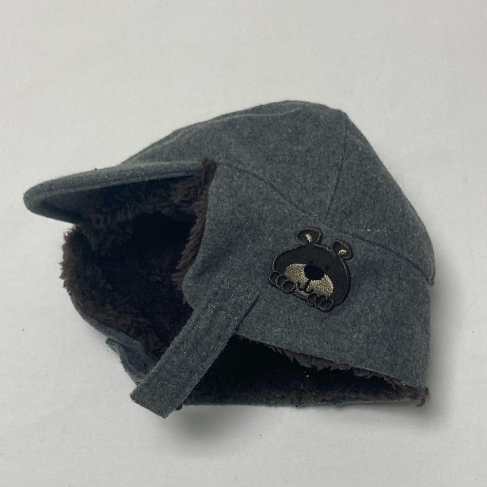 Gray Bear Kids Hat
